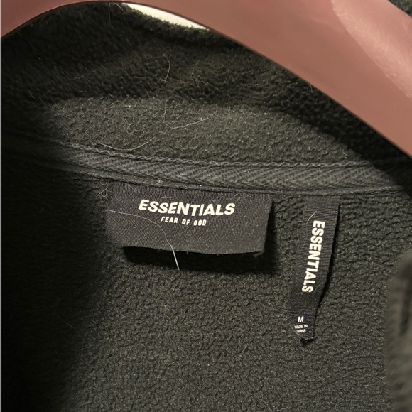 Essentials half zip up black jacket. Size M - Picture 4 of 7